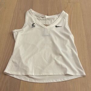 White Nike sports tank top
